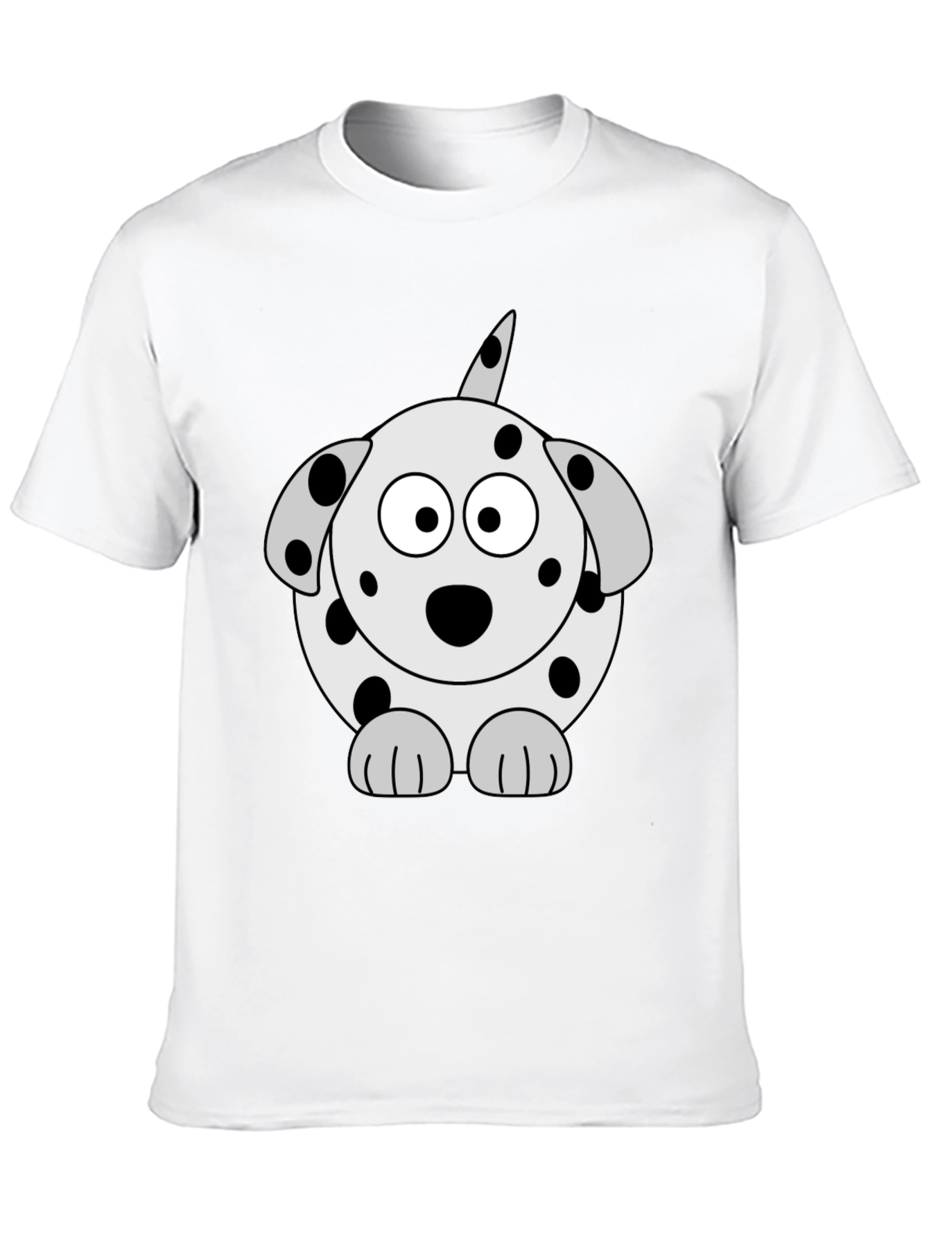Dog Cartoon Black T-Shirt