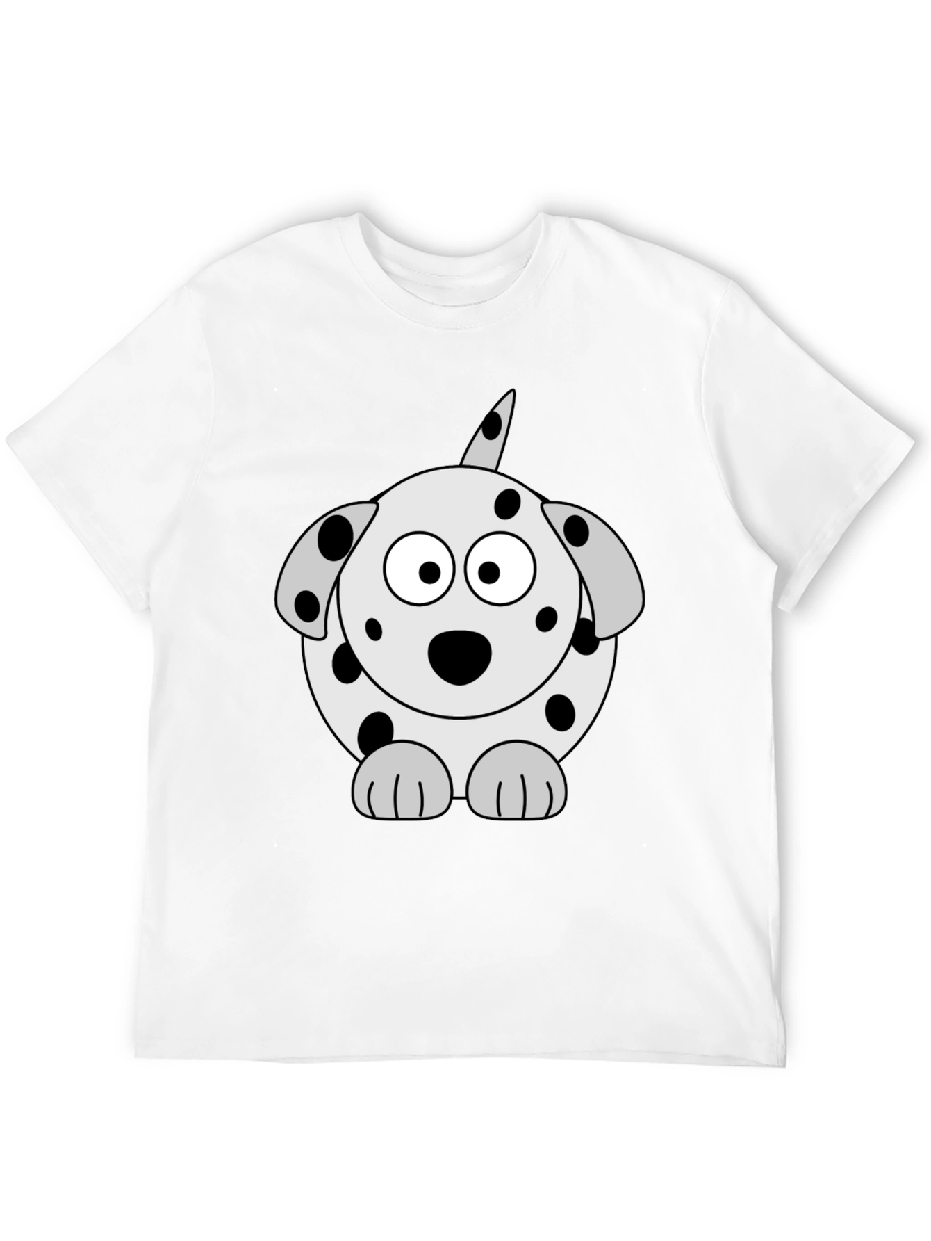 Dog Cartoon Black T-Shirt