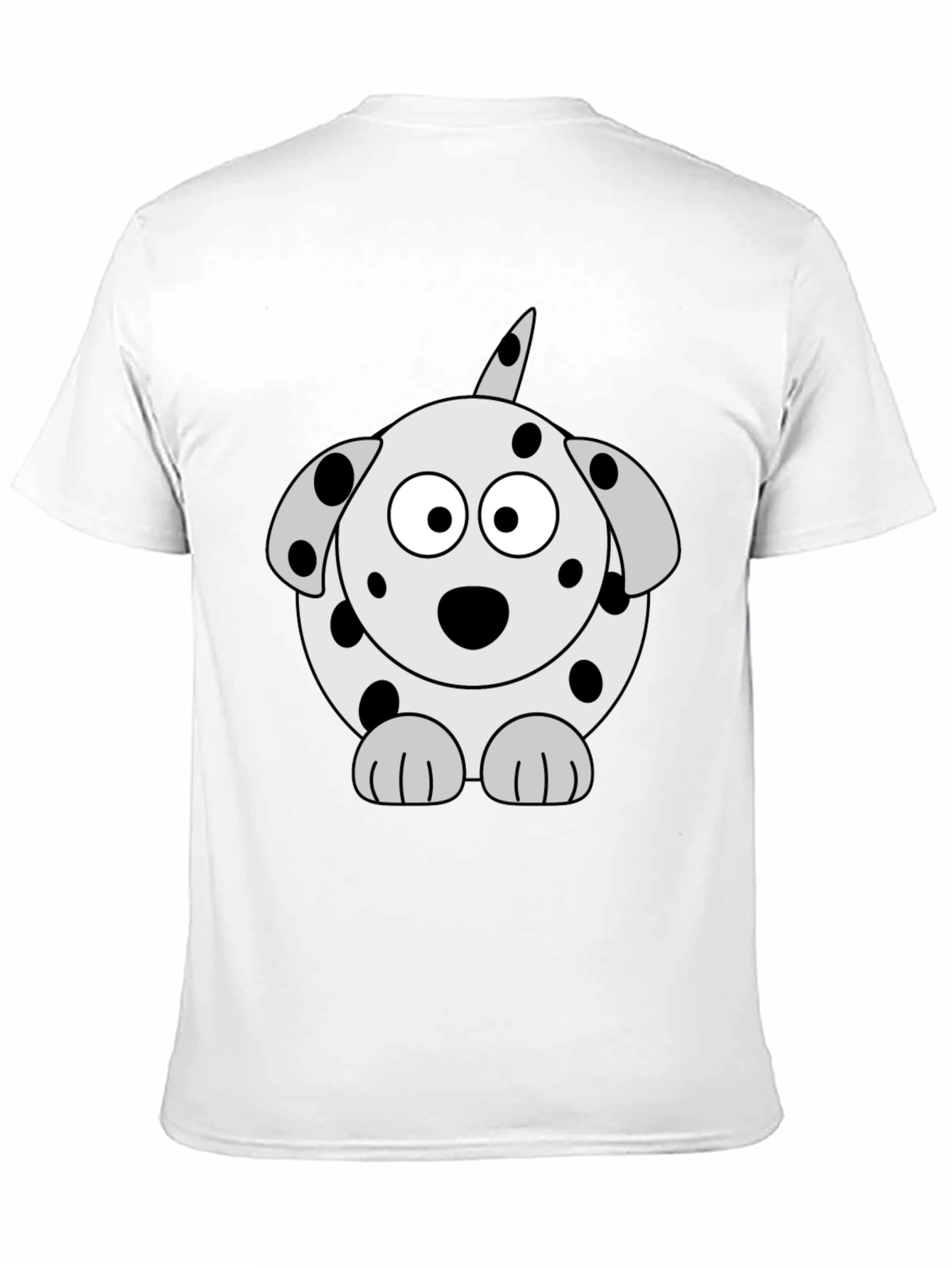 Dog Cartoon Black T-Shirt