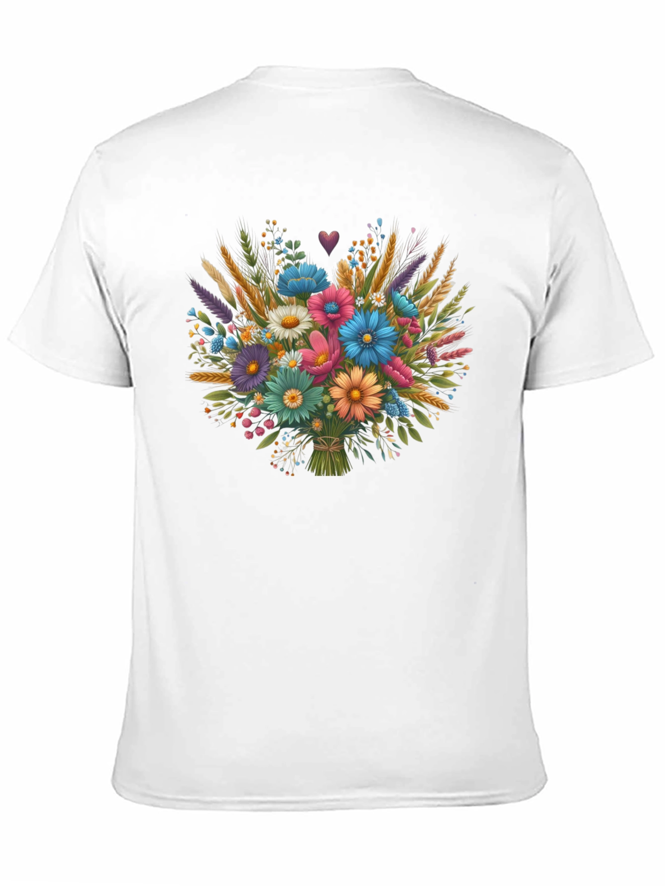 Floral Bouquet Graphic Tee - Stylish Comfort