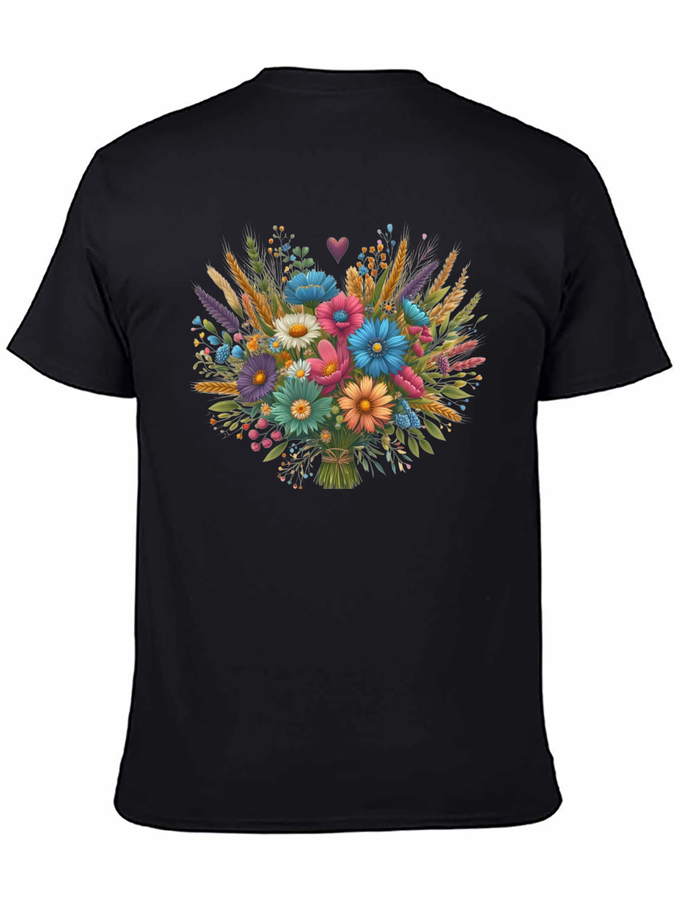 Floral Bouquet Graphic Tee - Stylish Comfort