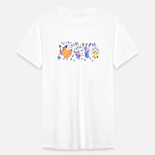 Colorful Bird Party Parade In Acrylic