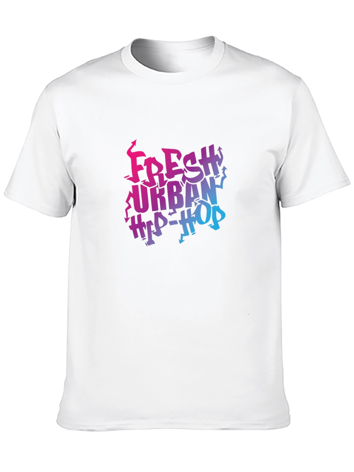 Fresh Urban Hip-Hop Black Graphic Tee