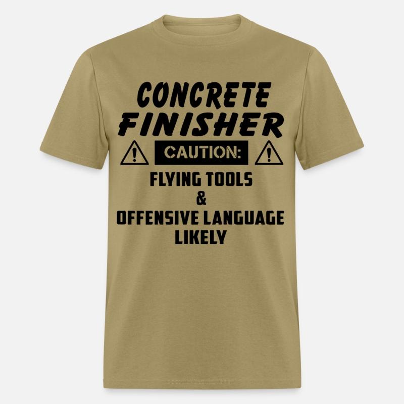 concrete finisher caution flying tools and offensi