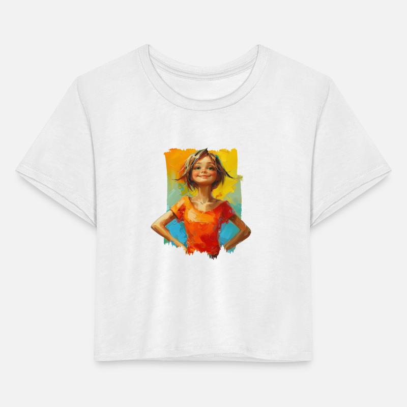 Confidence with bold paint strokes and fearless