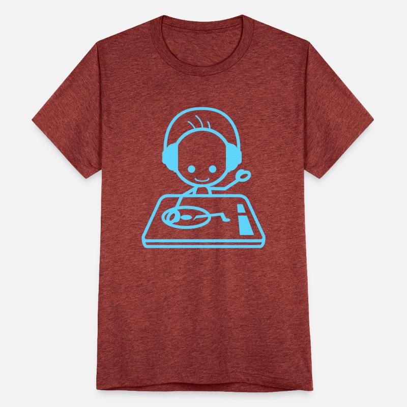 Cool Happy DJ Guy Mixing Console Music Party Man