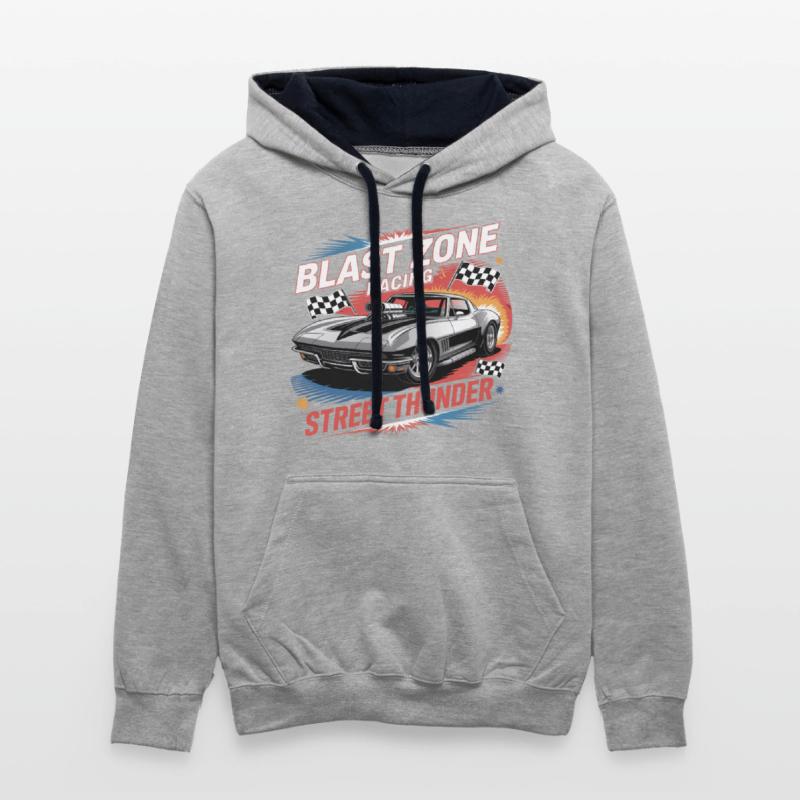 Corvette Drag Racing – Retro Muscle Car VectorTee