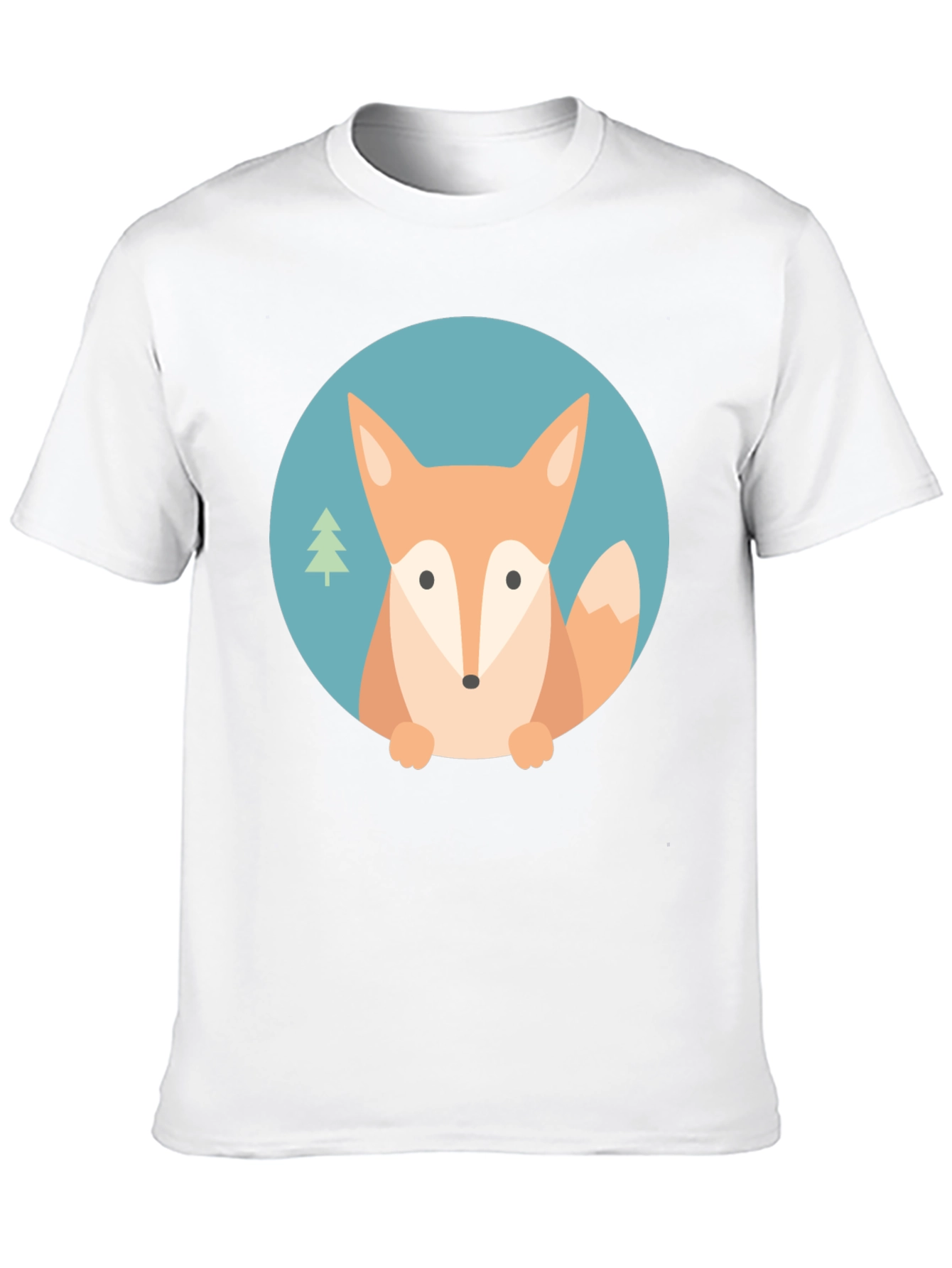 Cute Fox Graphic T-Shirt - Unisex Black Tee