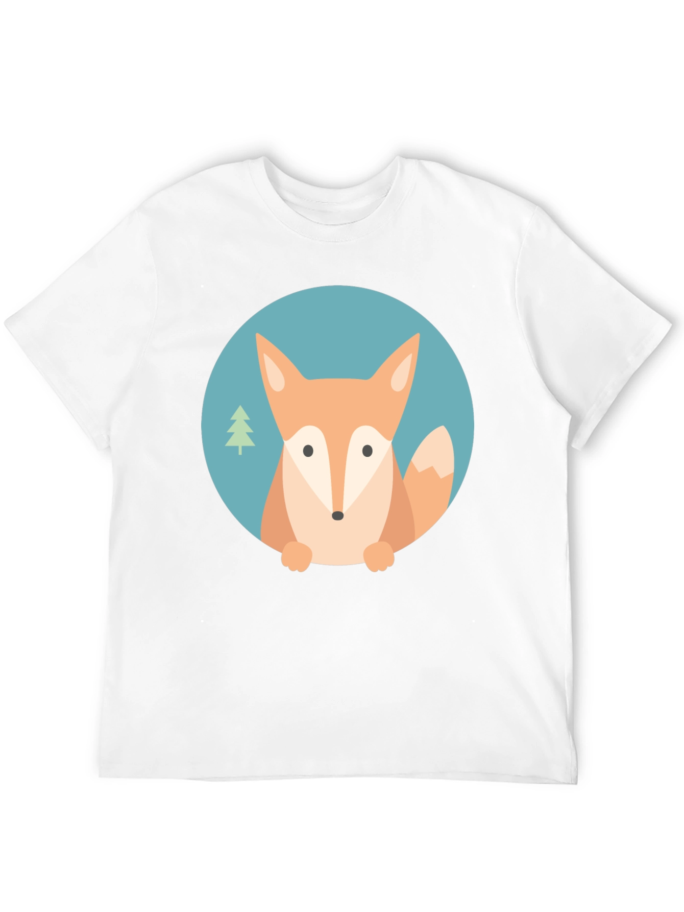 Cute Fox Graphic T-Shirt - Unisex Black Tee