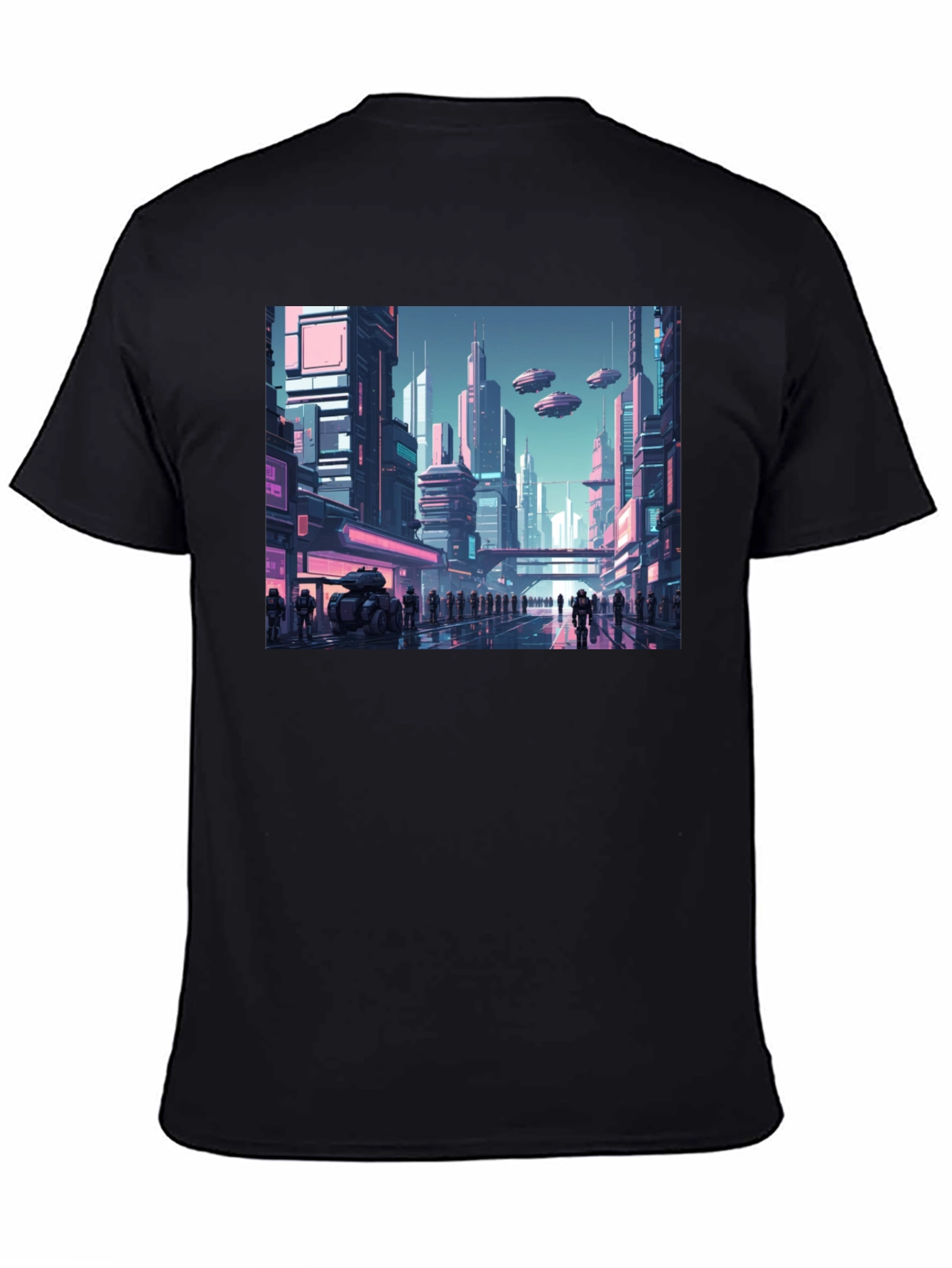 Sci-Fi Cityscape Graphic Tee