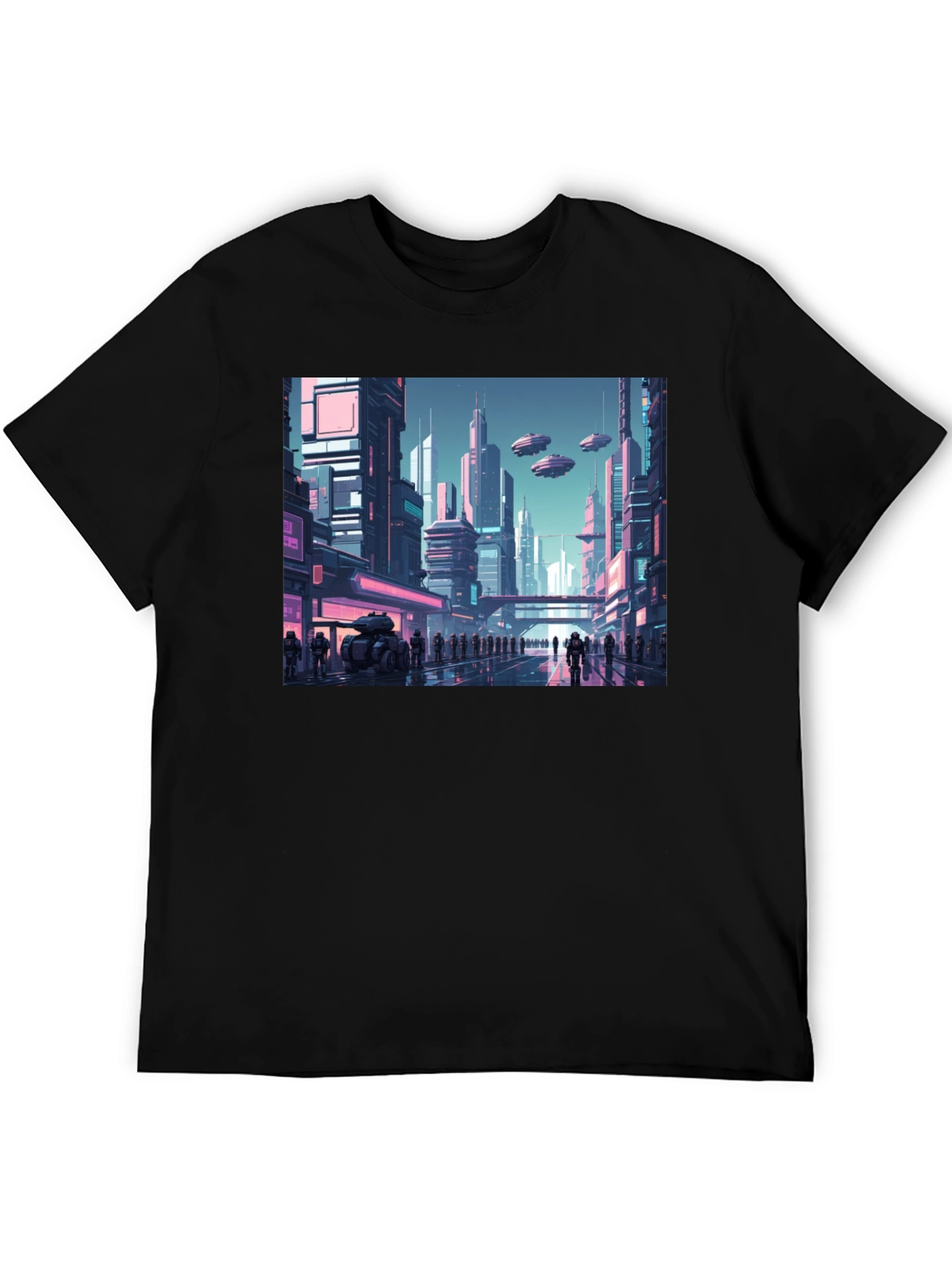 Sci-Fi Cityscape Graphic Tee