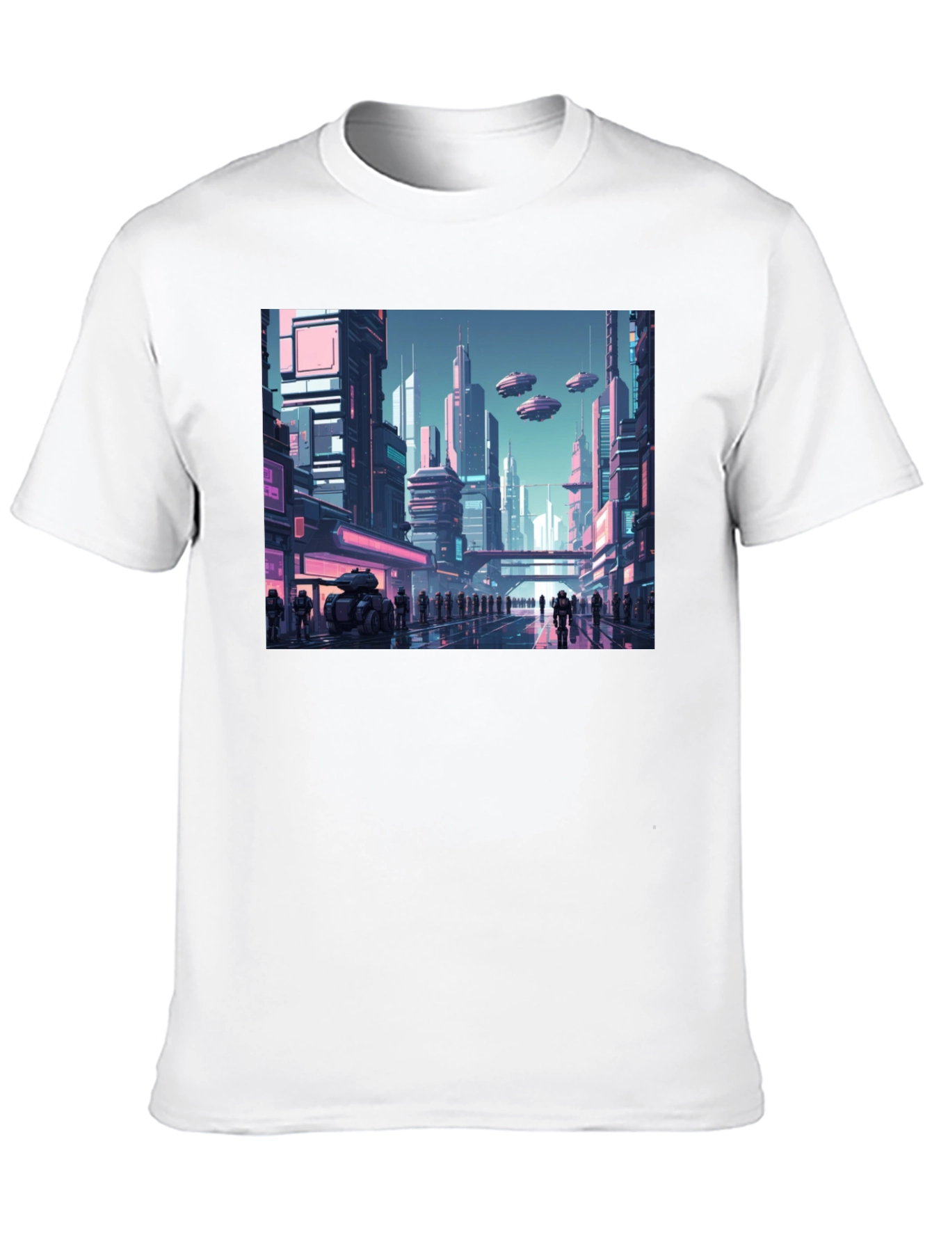 Sci-Fi Cityscape Graphic Tee