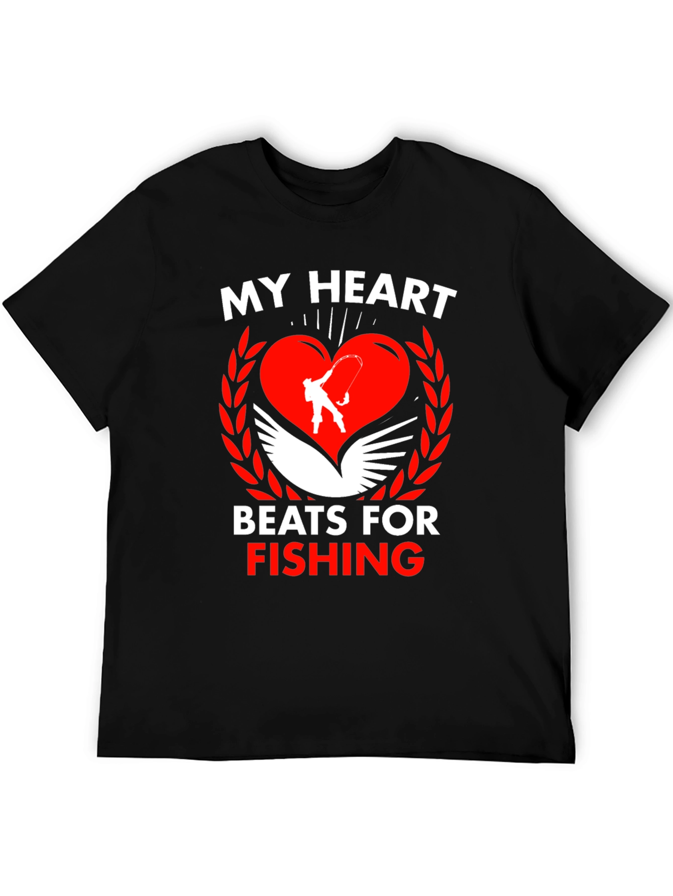 My Heart Beats For Fishing T-Shirt