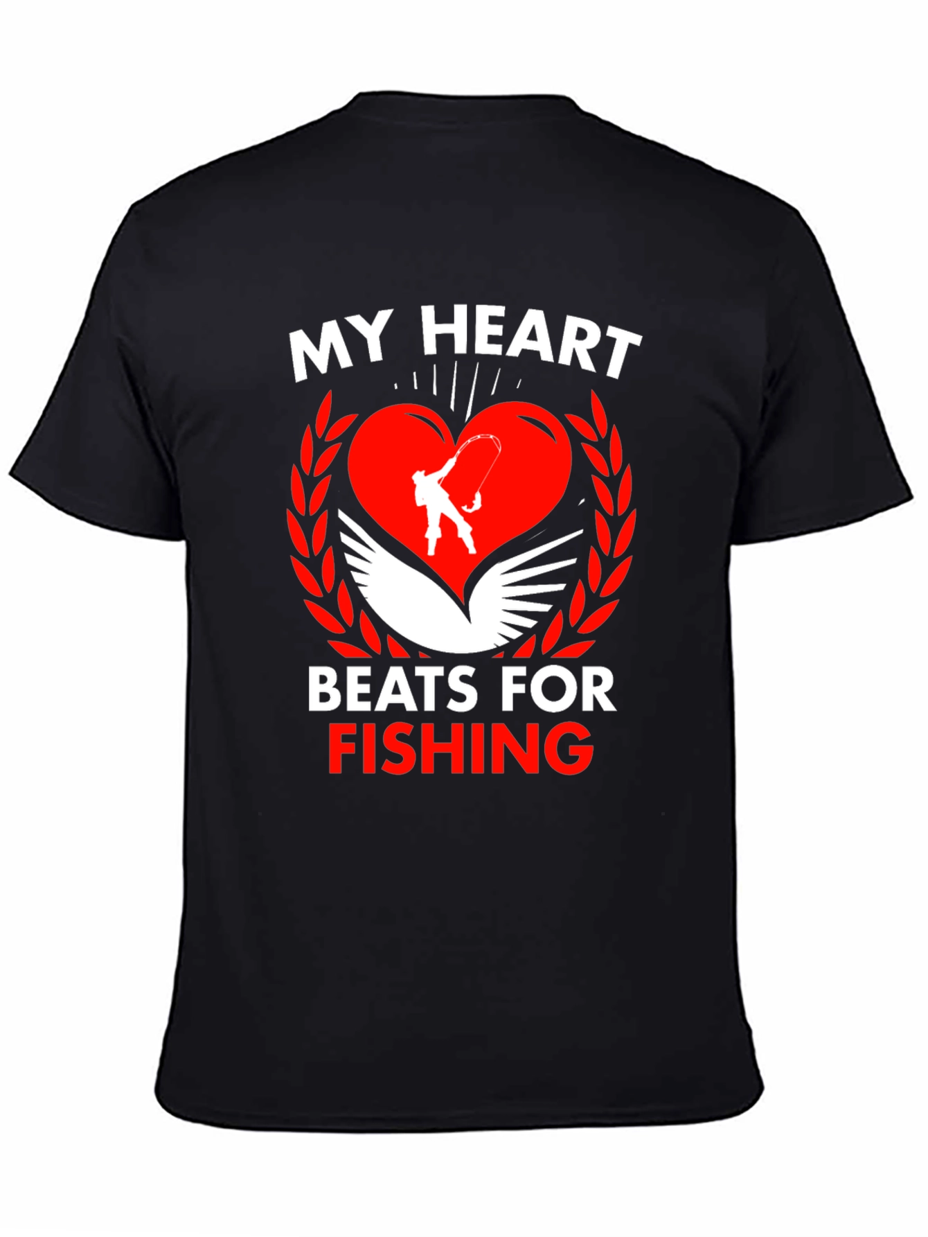 My Heart Beats For Fishing T-Shirt