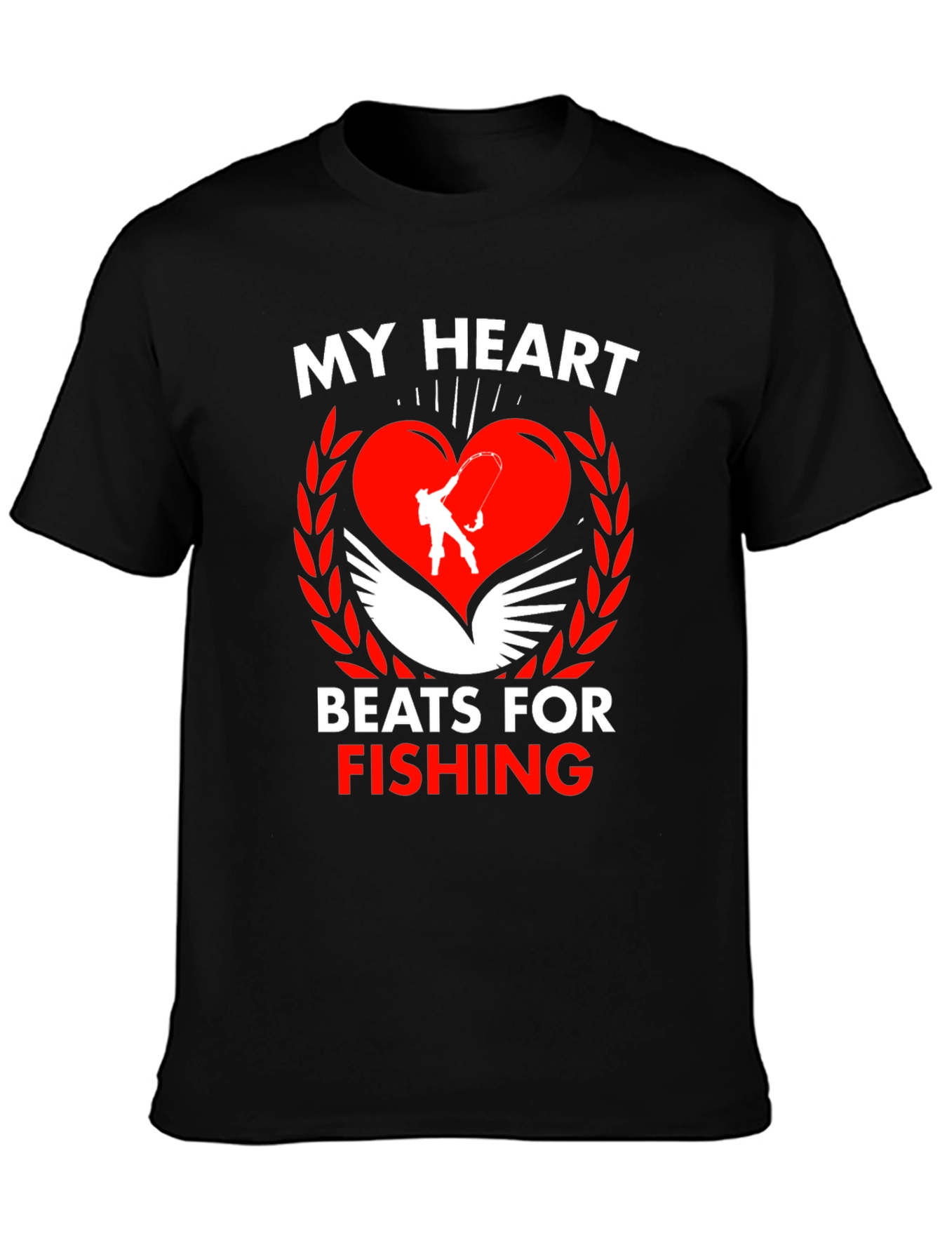 My Heart Beats For Fishing T-Shirt