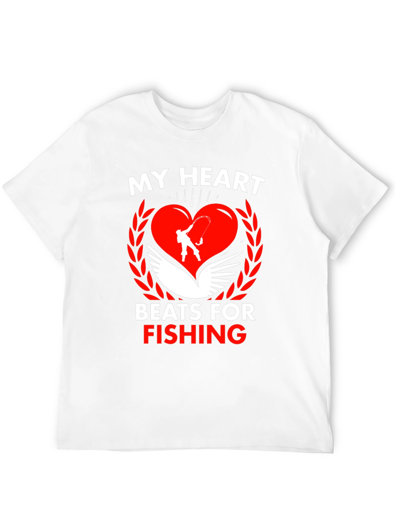 My Heart Beats For Fishing T-Shirt