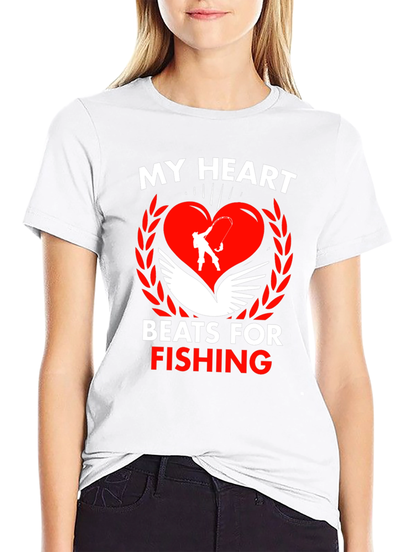 My Heart Beats For Fishing T-Shirt