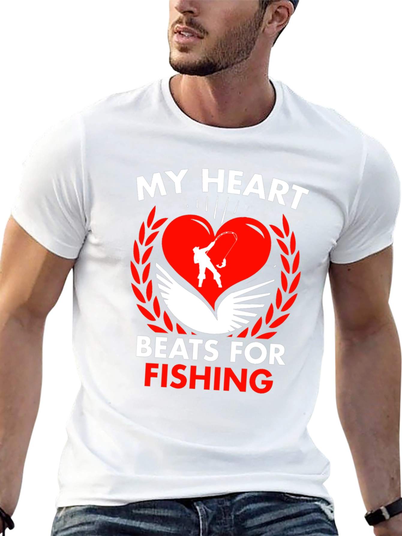 My Heart Beats For Fishing T-Shirt
