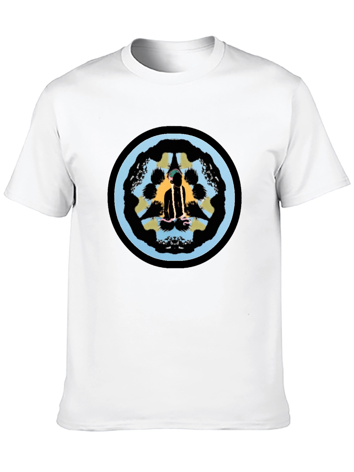 Unique Graphic Tee - Black Crew Neck T-Shirt