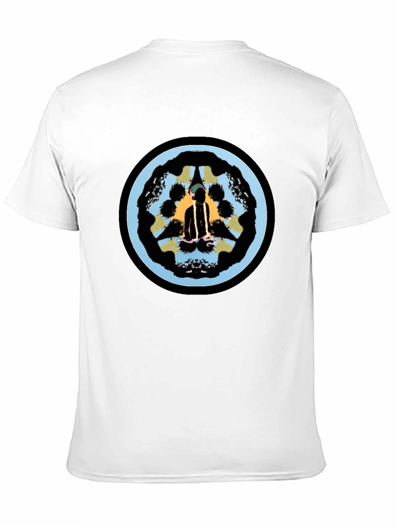 Unique Graphic Tee - Black Crew Neck T-Shirt