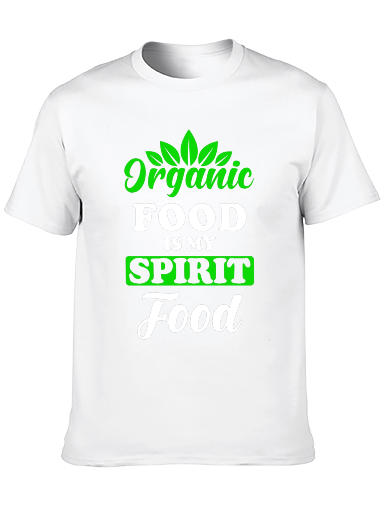 Organic Food Spirit Foodie Black Graphic T-Shirt