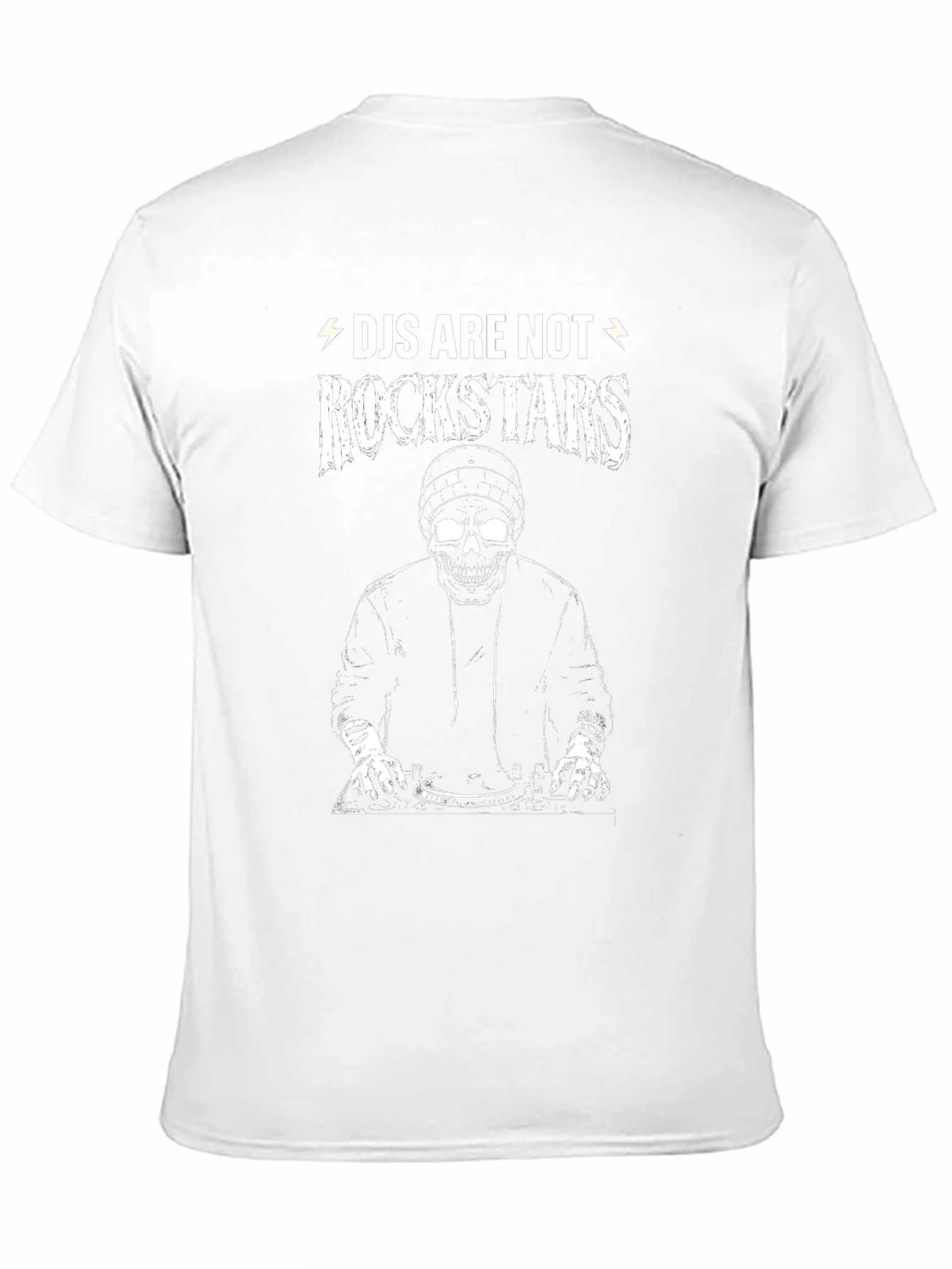 DJ Skeleton Graphic T-Shirt - Rockstars Parody Tee