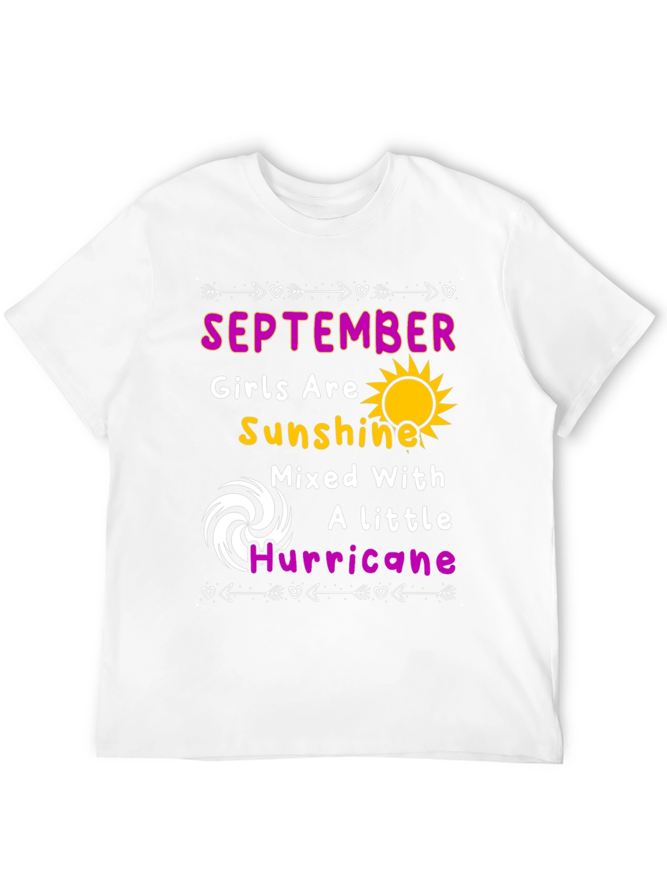 September Girl Sunshine Hurricane Graphic T-Shirt