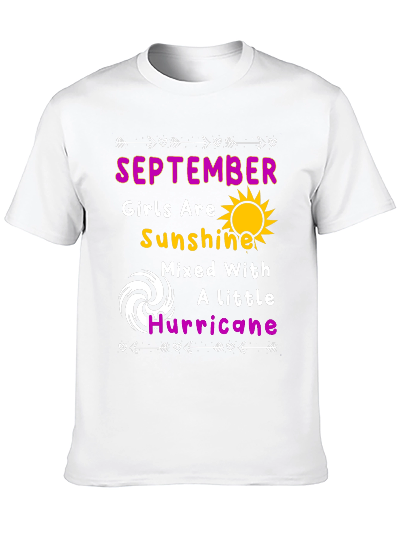 September Girl Sunshine Hurricane Graphic T-Shirt