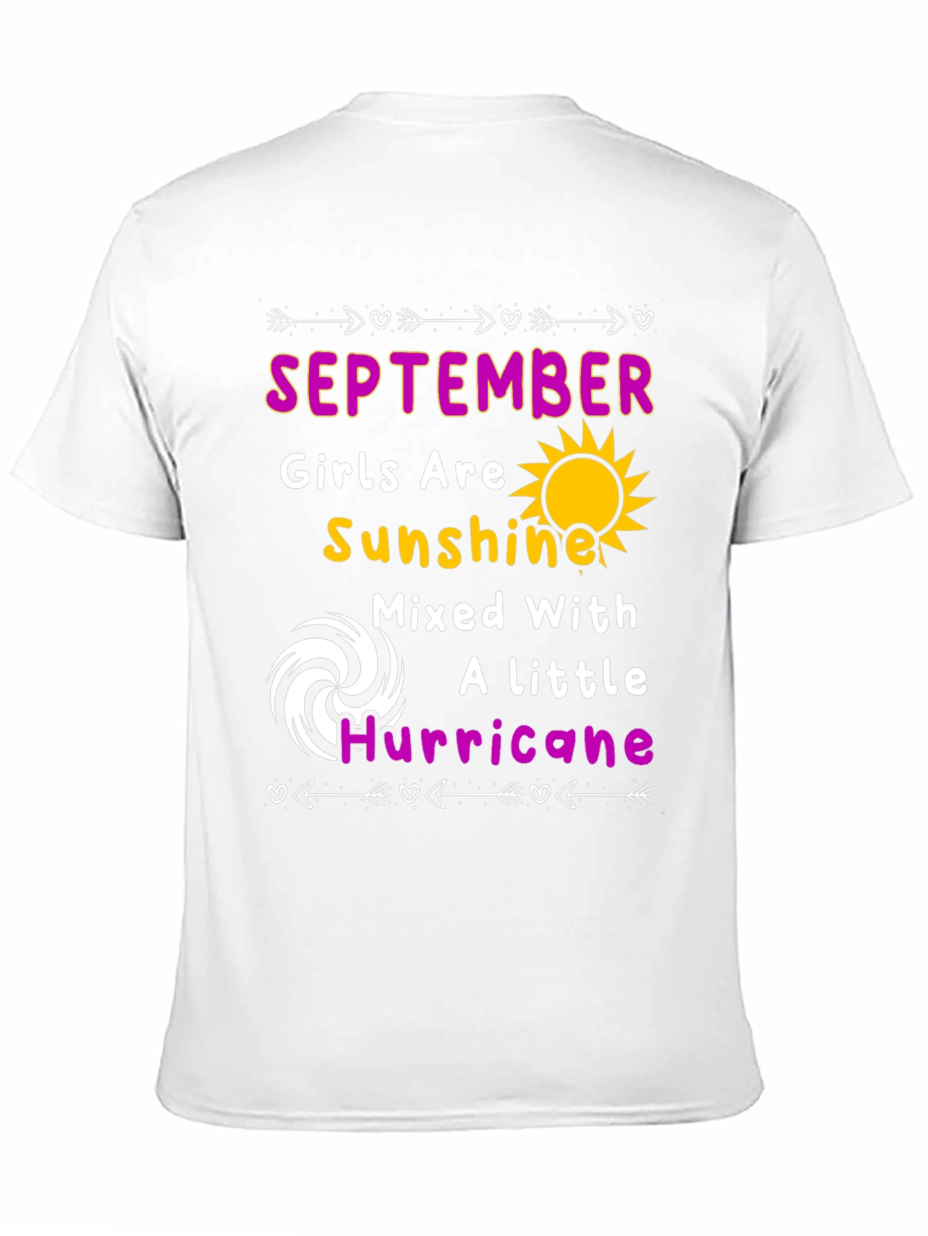 September Girl Sunshine Hurricane Graphic T-Shirt