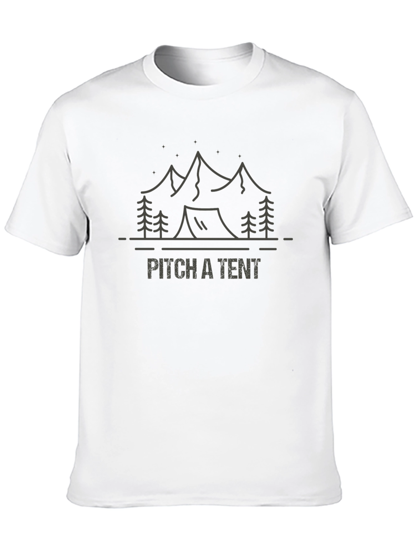 Pitch a Tent Graphic T-Shirt - Camping Adventure Tee