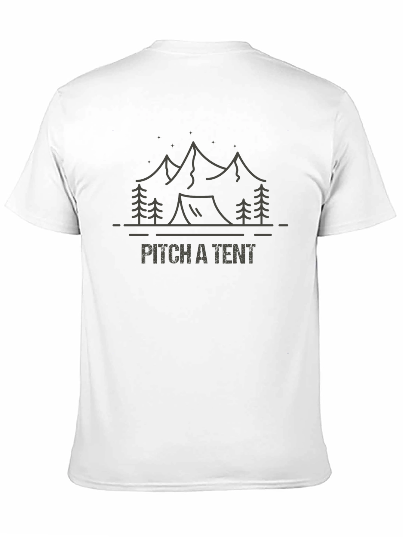 Pitch a Tent Graphic T-Shirt - Camping Adventure Tee