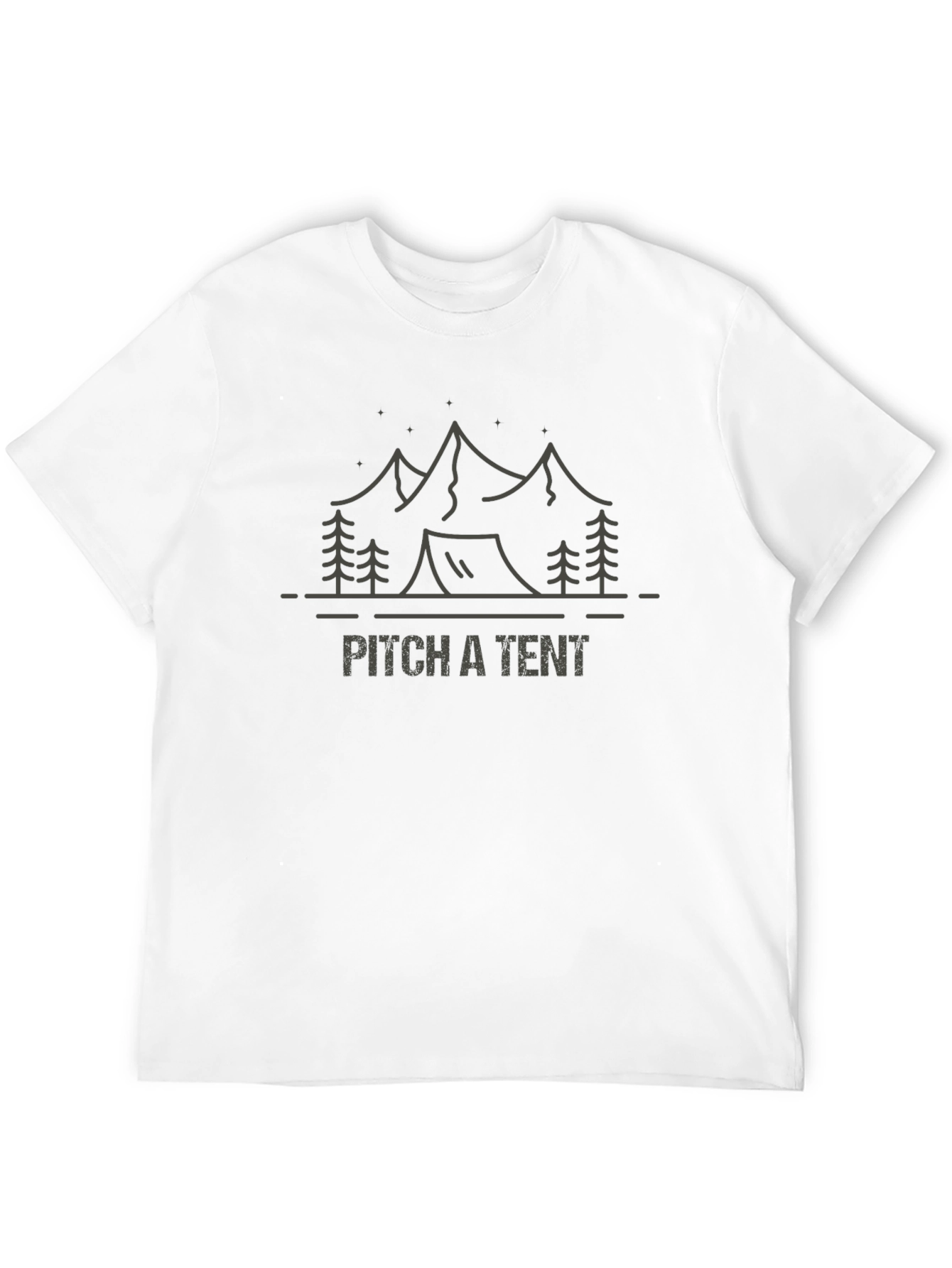 Pitch a Tent Graphic T-Shirt - Camping Adventure Tee