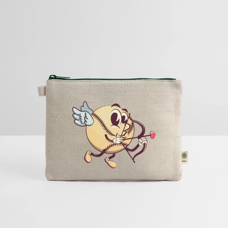 cupid baseball cartoon with arrow of love