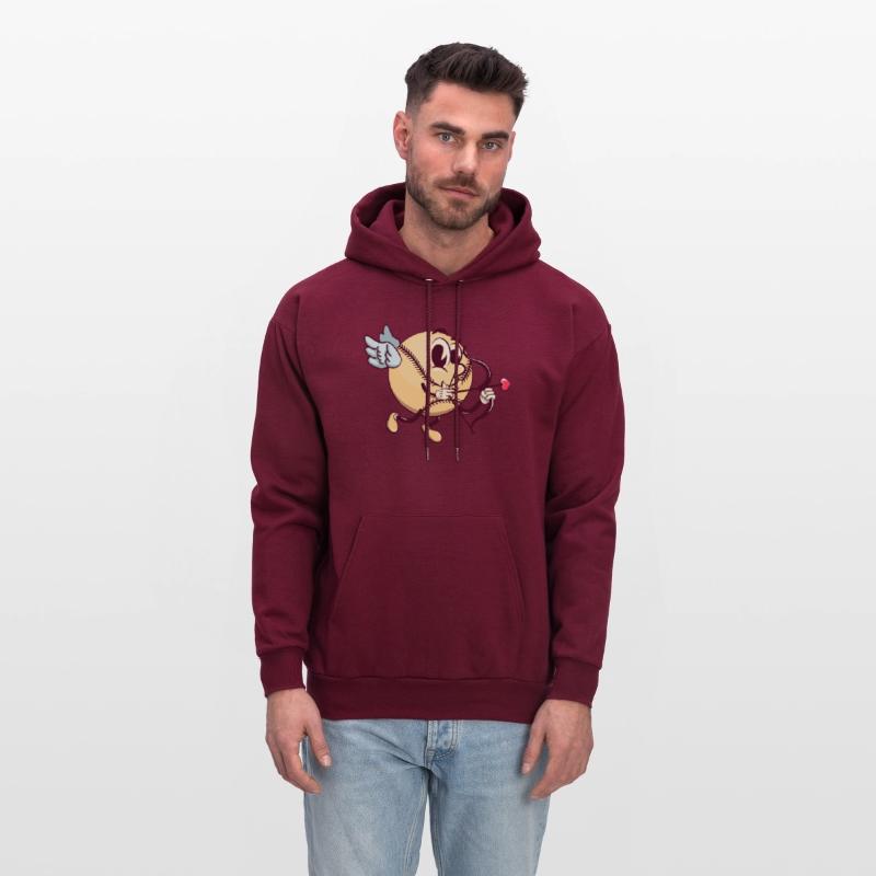 cupid baseball cartoon with arrow of love