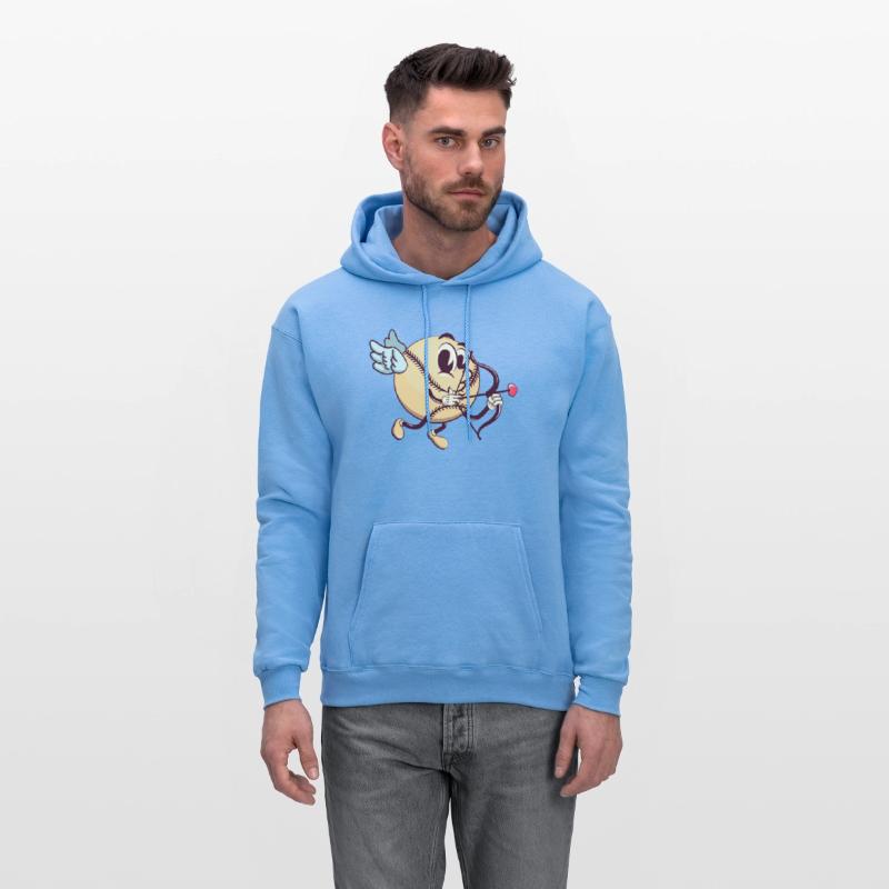 cupid baseball cartoon with arrow of love