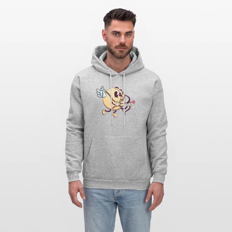 cupid baseball cartoon with arrow of love