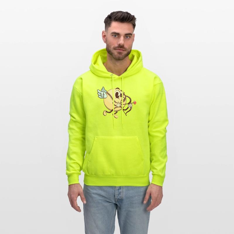 cupid baseball cartoon with arrow of love