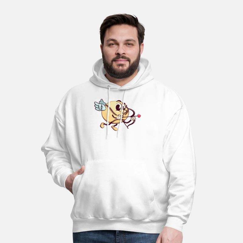 cupid baseball cartoon with arrow of love