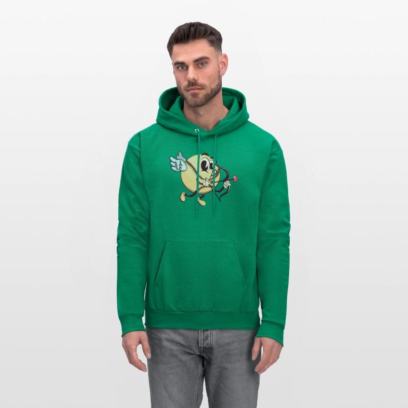 cupid baseball cartoon with arrow of love