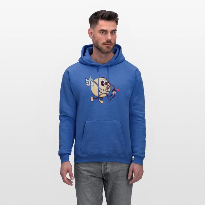 cupid baseball cartoon with arrow of love