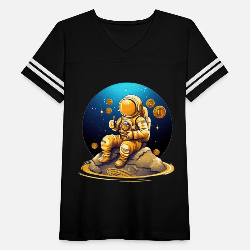 Cute Astronaut Crypto Currency Trader Mining
