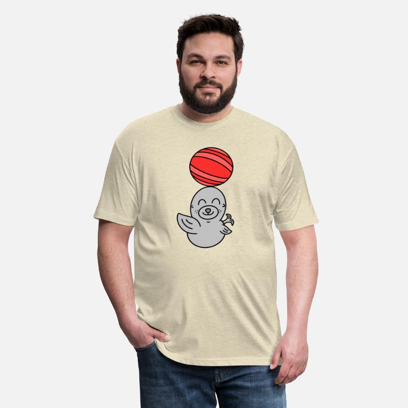 Cute baby sea lion with ball