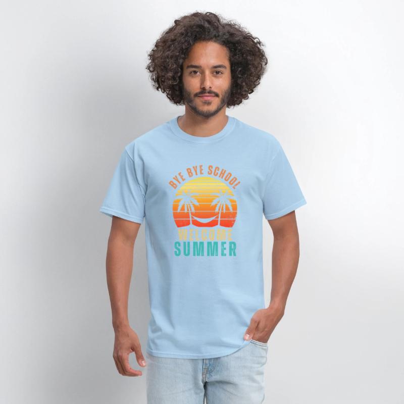 Cute Retro Bye Bye School Welcome summer