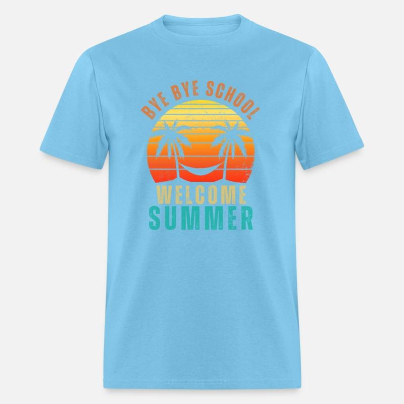 Cute Retro Bye Bye School Welcome summer