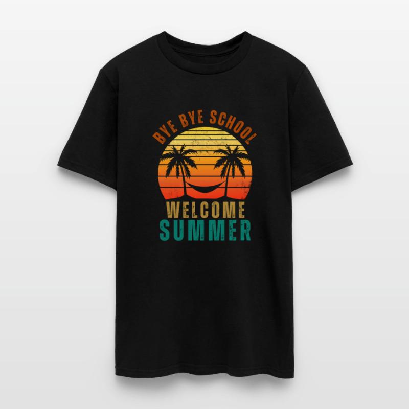 Cute Retro Bye Bye School Welcome summer
