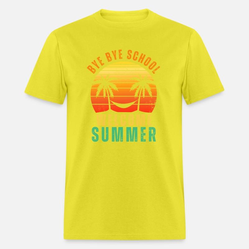 Cute Retro Bye Bye School Welcome summer