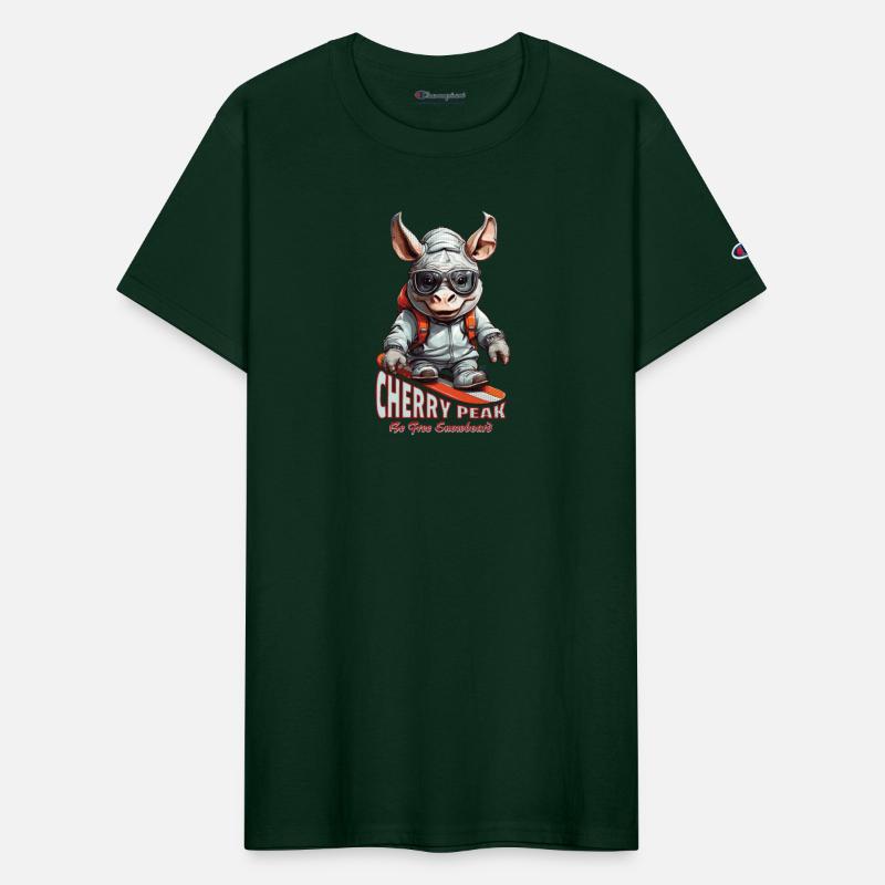 Cute Rhinoceros Cherry Peak Snowboard