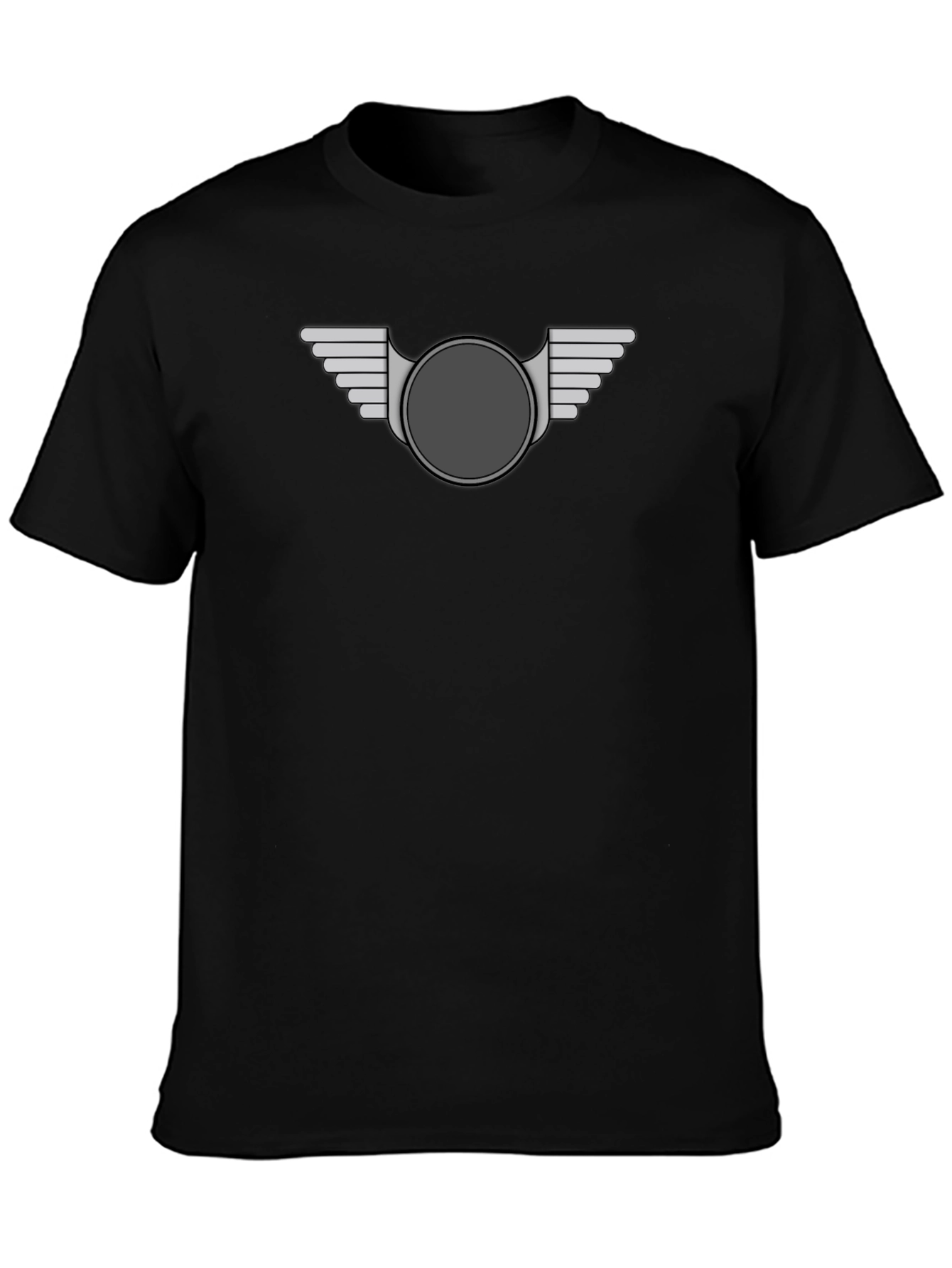 Winged Emblem Tee - Stylish Graphic Print T-Shirt