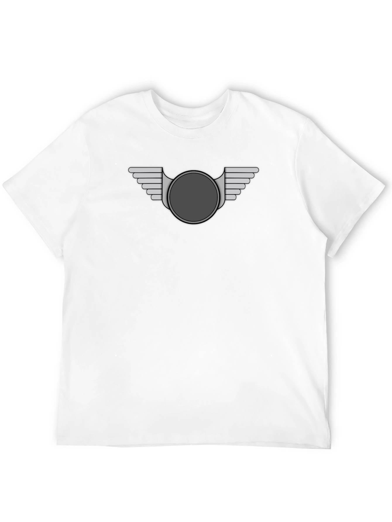 Winged Emblem Tee - Stylish Graphic Print T-Shirt