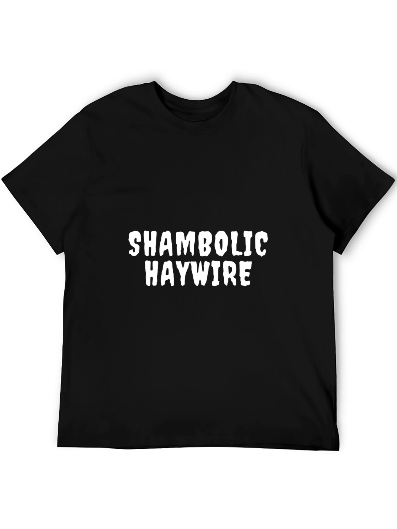 Shambolic Haywire Graphic Tee - Black Cotton Comfort